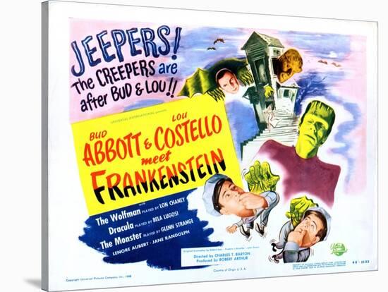 Abbott and Costello Meet Frankenstein-null-Stretched Canvas