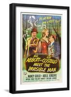 Abbott And Costello Meet the Invisible Man, Bud Abbott, Adele Jergens, Lou Costello, 1951-null-Framed Art Print