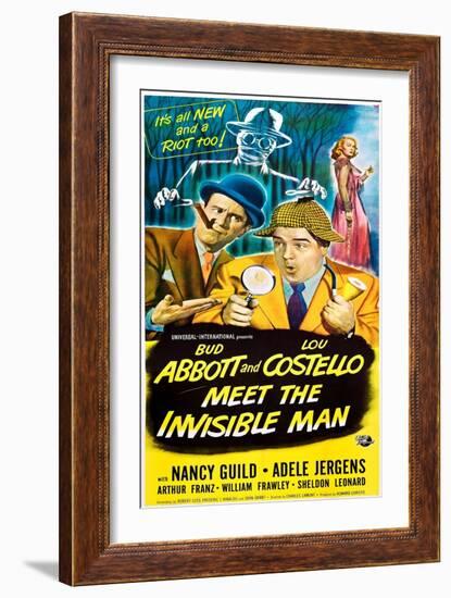 Abbott and Costello Meet the Invisible Man-null-Framed Art Print