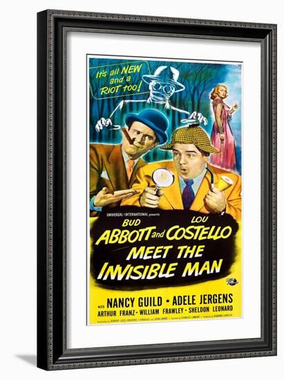 Abbott and Costello Meet the Invisible Man-null-Framed Art Print