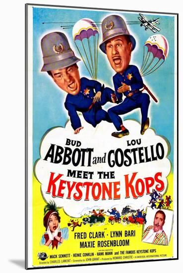 Abbott and Costello Meet the Keystone Kops-null-Mounted Art Print