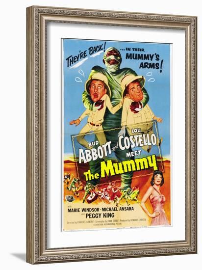 Abbott And Costello Meet the Mummy, 1955, Directed by Charles Lamont-null-Framed Giclee Print