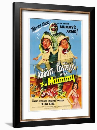 Abbott And Costello Meet the Mummy, 1955, Directed by Charles Lamont-null-Framed Giclee Print