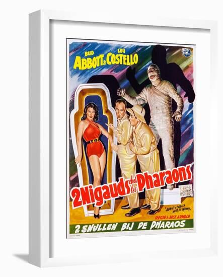 Abbott and Costello Meet the Mummy (aka 2 Nigauds Chet Les Pharaons)-null-Framed Art Print