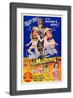 Abbott And Costello Meet the Mummy, Eddie Parker, Bud Abbott, Lou Costello, Marie Windsor, 1955-null-Framed Art Print