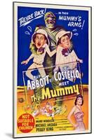 Abbott And Costello Meet the Mummy, Eddie Parker, Bud Abbott, Lou Costello, Marie Windsor, 1955-null-Mounted Art Print