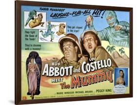 Abbott And Costello Meet the Mummy, Lou Costello, Bud Abbott, 1955-null-Framed Art Print