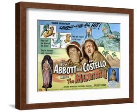 Abbott And Costello Meet the Mummy, Lou Costello, Bud Abbott, 1955-null-Framed Art Print