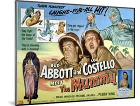 Abbott And Costello Meet the Mummy, Lou Costello, Bud Abbott, 1955-null-Mounted Art Print