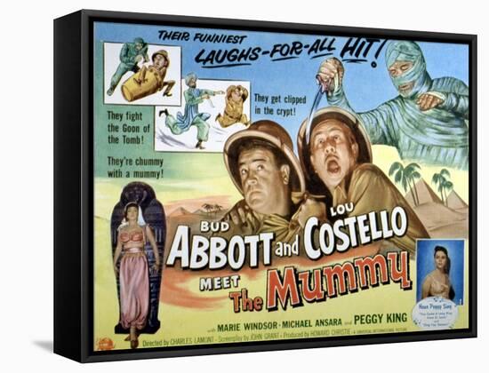 Abbott And Costello Meet the Mummy, Lou Costello, Bud Abbott, 1955-null-Framed Stretched Canvas