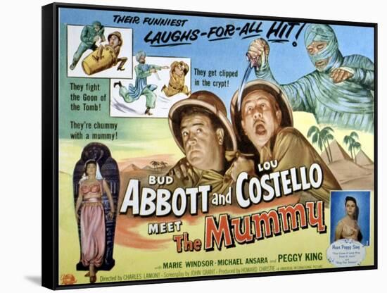 Abbott And Costello Meet the Mummy, Lou Costello, Bud Abbott, 1955-null-Framed Stretched Canvas