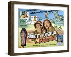 Abbott And Costello Meet the Mummy, Lou Costello, Bud Abbott, 1955-null-Framed Art Print