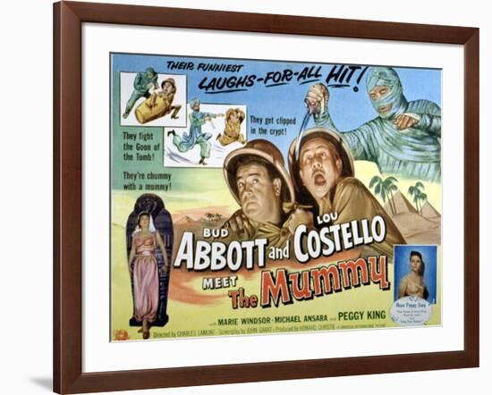 Abbott And Costello Meet the Mummy, Lou Costello, Bud Abbott, 1955-null-Framed Art Print