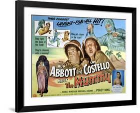 Abbott And Costello Meet the Mummy, Lou Costello, Bud Abbott, 1955-null-Framed Art Print