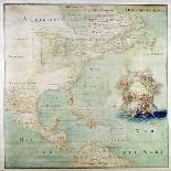 Map of the Northern Section of North America-Abbott Claude Bernou-Framed Giclee Print