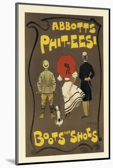 Abbotts Phit-Eesi Boots And Shoes-Dudley Hardy-Mounted Premium Giclee Print