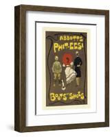 Abbotts Phit-Eesi Boots And Shoes-Dudley Hardy-Framed Art Print