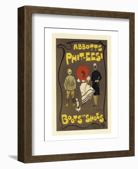 Abbotts Phit-Eesi Boots And Shoes-Dudley Hardy-Framed Art Print