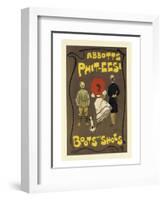 Abbotts Phit-Eesi Boots And Shoes-Dudley Hardy-Framed Art Print