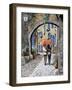 Abbracciati Sotto l’arco-Guido Borelli-Framed Giclee Print