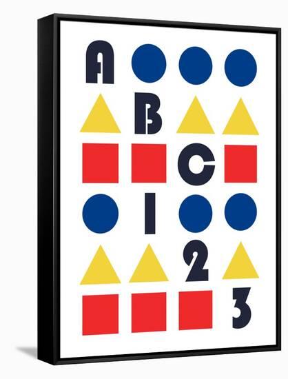 ABC 123-null-Framed Stretched Canvas