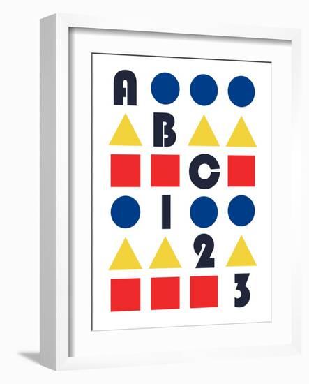ABC 123-null-Framed Premium Giclee Print