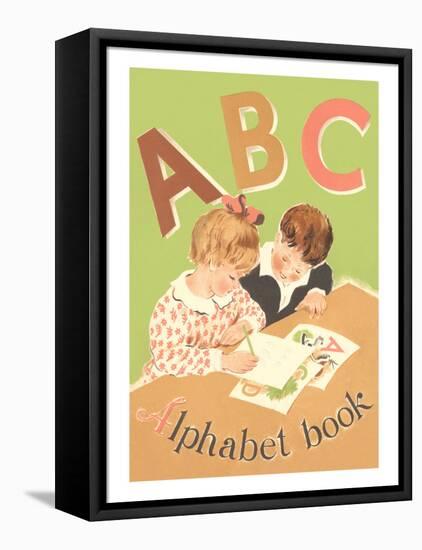 ABC Alphabet Book Cover-null-Framed Stretched Canvas