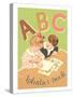 ABC Alphabet Book Cover-null-Stretched Canvas