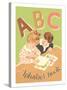 ABC Alphabet Book Cover-null-Stretched Canvas