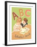 ABC Alphabet Book Cover-null-Framed Art Print