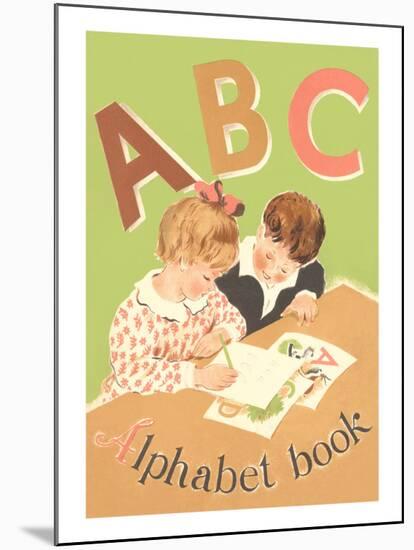 ABC Alphabet Book Cover-null-Mounted Art Print