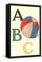 ABC, Ball-null-Framed Stretched Canvas