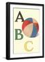 ABC, Ball-null-Framed Art Print