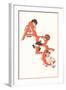 ABC, Children Climbing on Letters-null-Framed Art Print