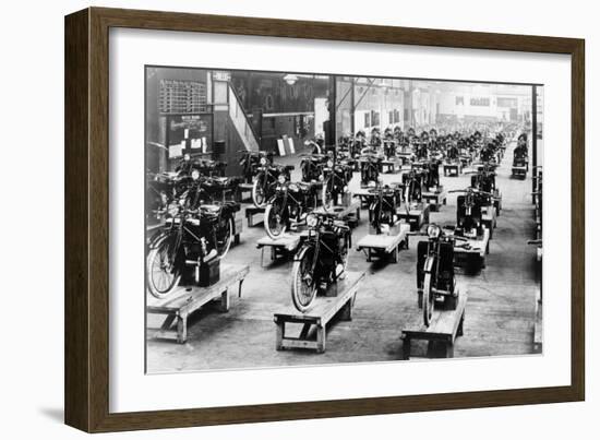 ABC Motorbike Factory, 1921-null-Framed Photographic Print