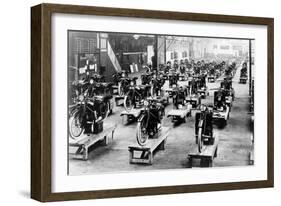 ABC Motorbike Factory, 1921-null-Framed Photographic Print