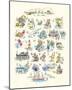 ABC of The Seaside-Claire Fletcher-Mounted Giclee Print
