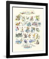 ABC of The Seaside-Claire Fletcher-Framed Giclee Print