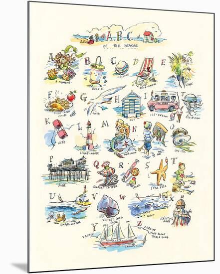 ABC of The Seaside-Claire Fletcher-Mounted Giclee Print