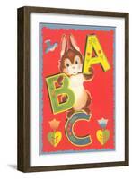 ABC, Rabbit-null-Framed Art Print