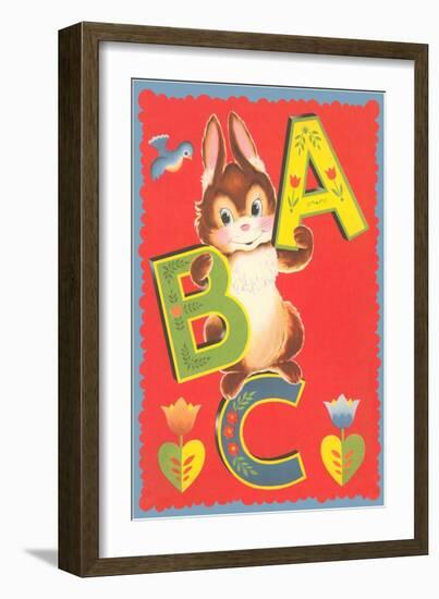 ABC, Rabbit-null-Framed Art Print