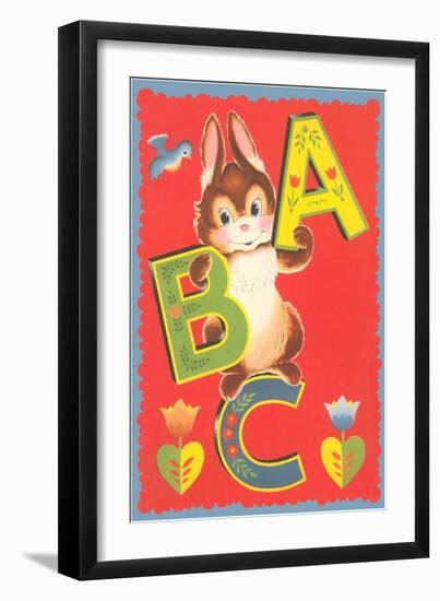 ABC, Rabbit-null-Framed Art Print
