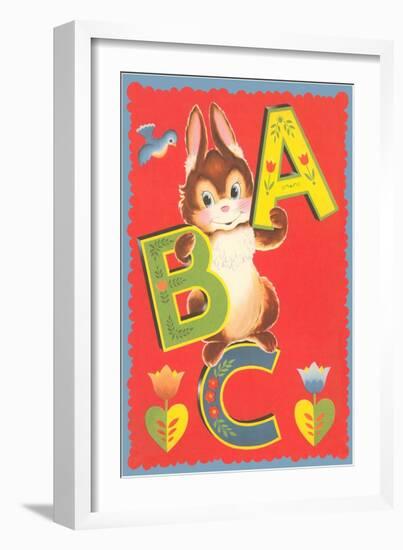 ABC, Rabbit-null-Framed Art Print