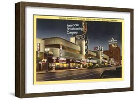 ABC Studios, Hollywood, California-null-Framed Art Print