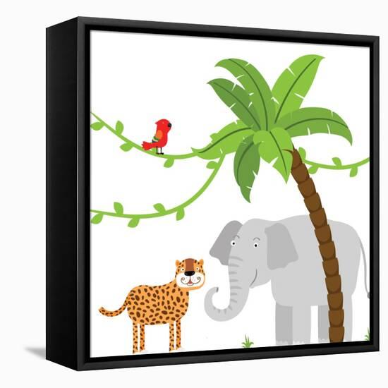 ABCs 2-Kimberly Allen-Framed Stretched Canvas
