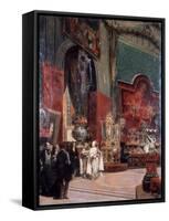 Abd Al-Kadir Visits the Exposition Universelle De Paris, 1855-Prosper Lafaye-Framed Stretched Canvas