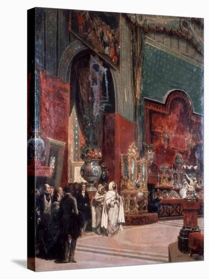 Abd Al-Kadir Visits the Exposition Universelle De Paris, 1855-Prosper Lafaye-Stretched Canvas