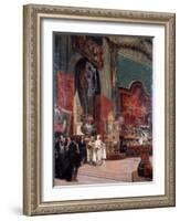 Abd Al-Kadir Visits the Exposition Universelle De Paris, 1855-Prosper Lafaye-Framed Giclee Print