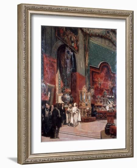 Abd Al-Kadir Visits the Exposition Universelle De Paris, 1855-Prosper Lafaye-Framed Giclee Print