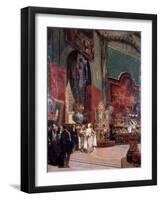 Abd Al-Kadir Visits the Exposition Universelle De Paris, 1855-Prosper Lafaye-Framed Giclee Print